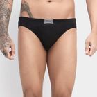 Men's Cotton Brief, Black, small image number null